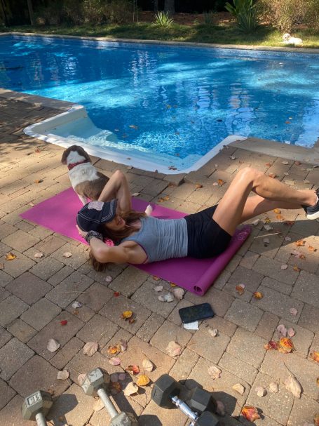 Personal trainer who makes home visits